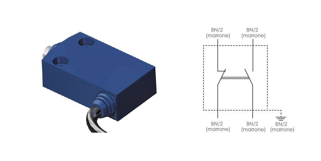 KFE3A Elektromechanischer Endschalter mit Kabel - data accessoriattuatori - 
