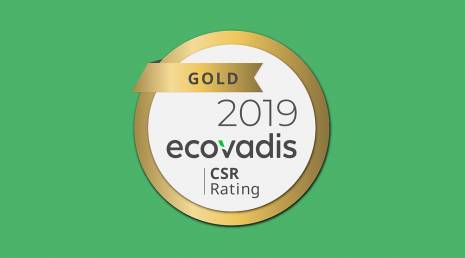 Neues Assessment EcoVadis 2019: GOLD MEDAL 